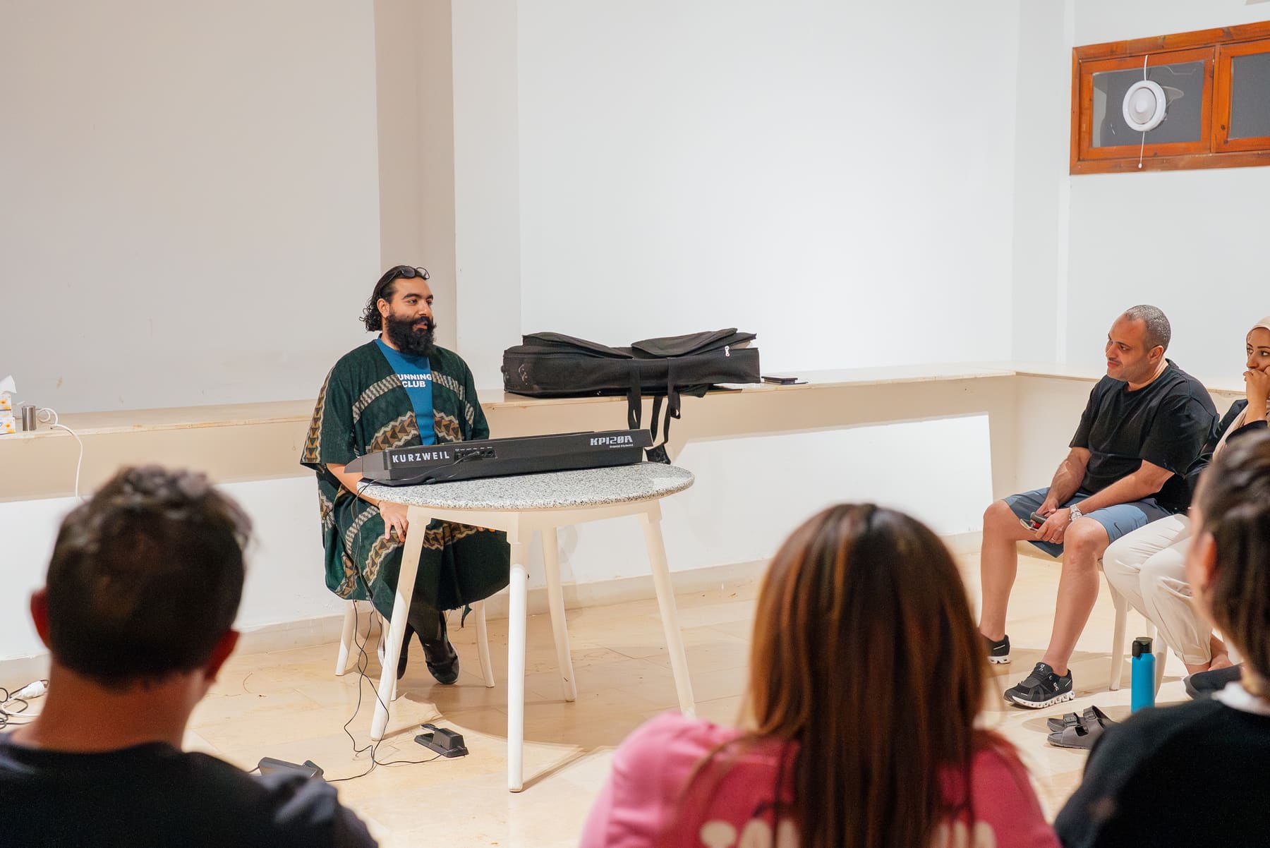 A workshop session indoors